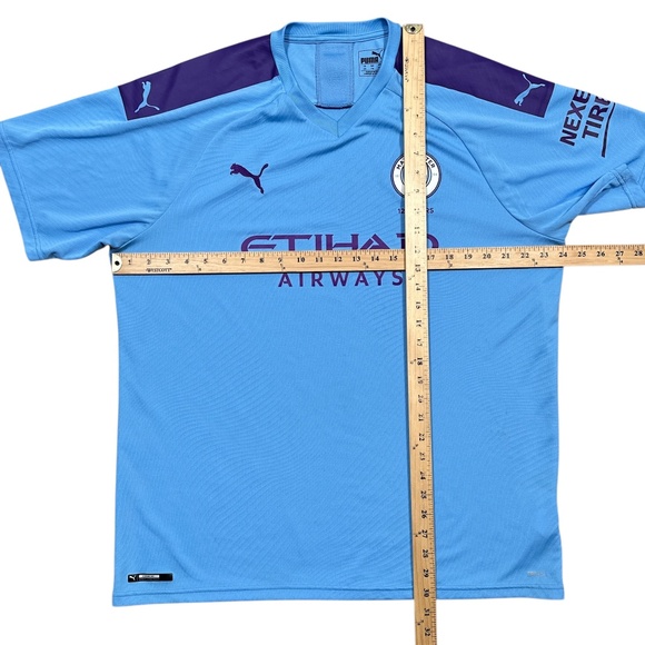 Puma Manchester City 2019-2020 Blue Home Soccer Jersey Mens 2XL - Picture 11 of 11